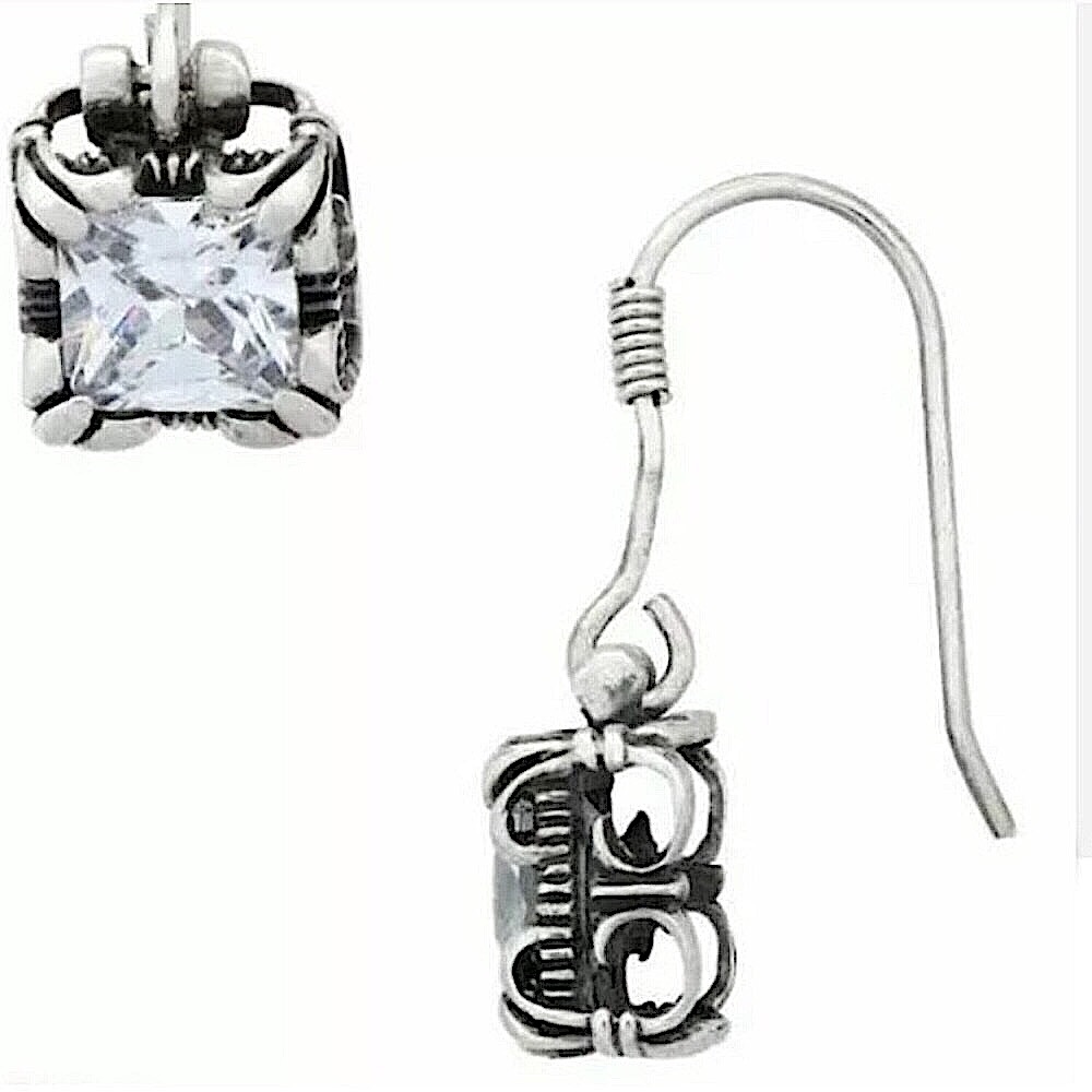 SILPADA Uptown Sterling Silver 925 CZ Earrings - Picture 3 of 5